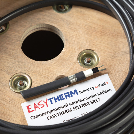 Саморегулирующийся нагревательный кабель Easytherm SELFREG SR 17, 1 м