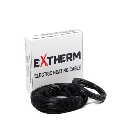 Нагревательный двухжильный кабель Extherm ETC ECO 20-1200, 60 м. пог.