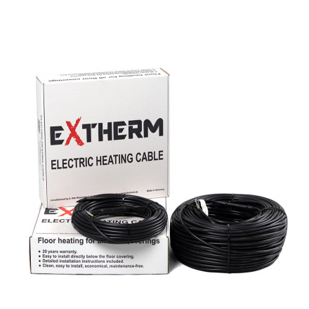 Двухжильный нагревательный кабель Extherm ETC ECO 20-2000, 100 м. пог.